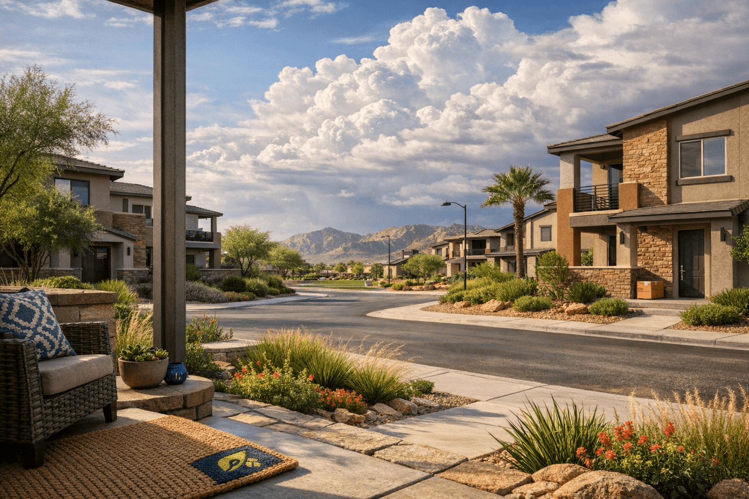 Freshly listed suburban home on a quiet street as buyers watch jobs and home prices