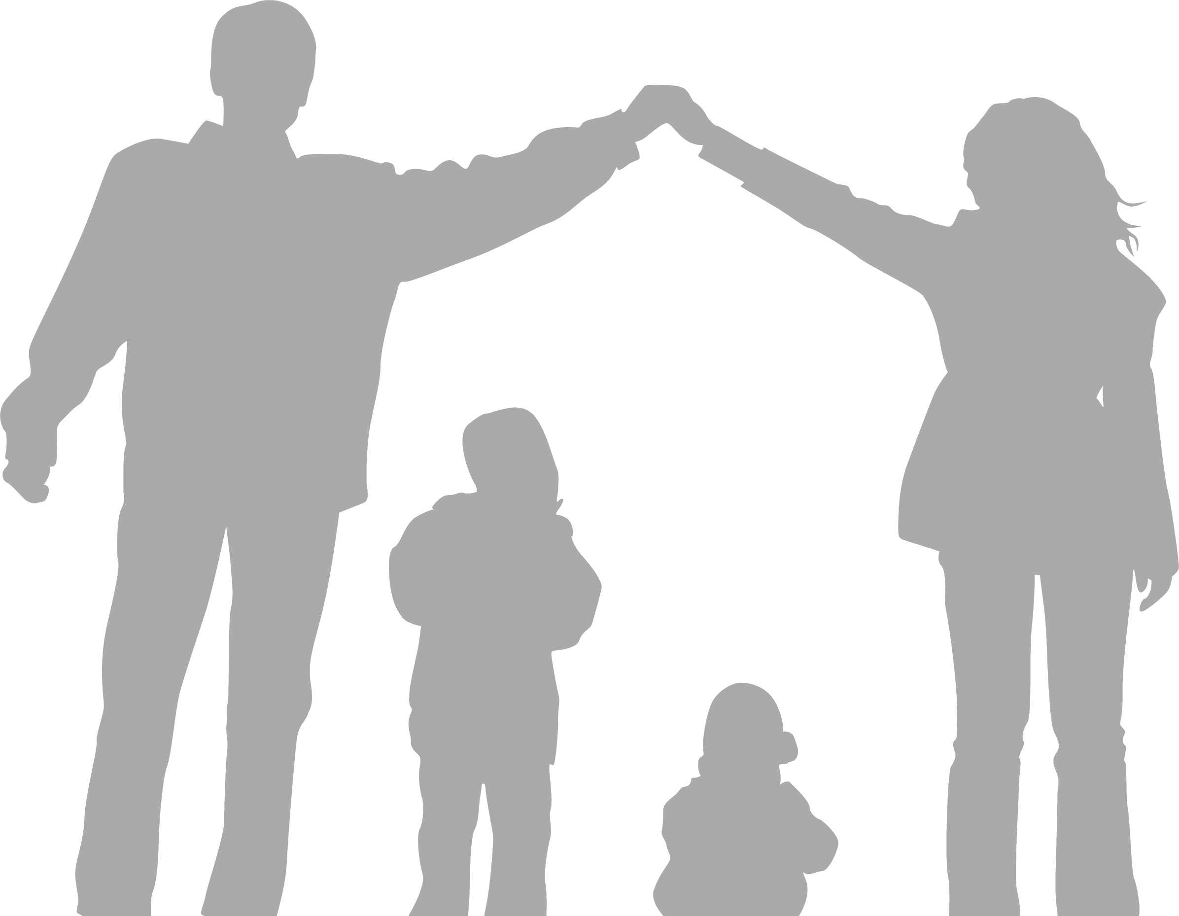 Family silhouette