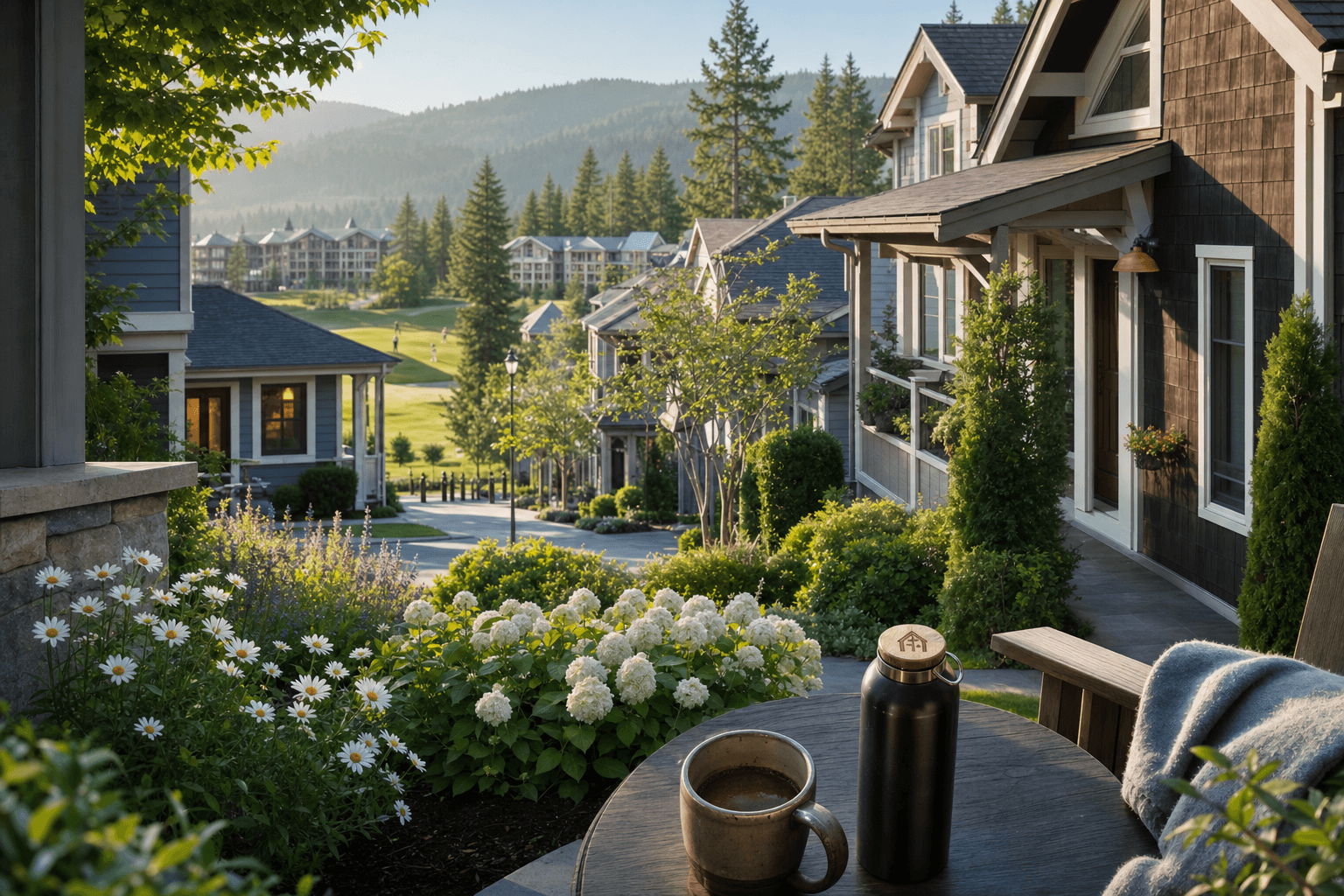 Suncadia Resort in Cle Elum, WA - mountain and river-valley views.